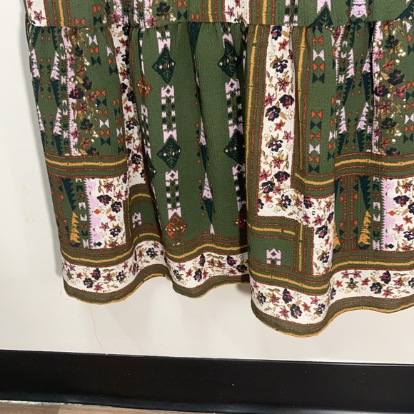 Relist 7/21❌ Altar’d State boho bell sleeve print long dress cottagecore retro S - Picture 13 of 15